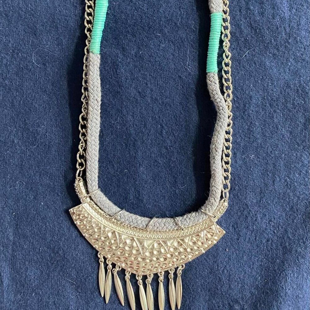 Silver Bohemian necklace "NEW"